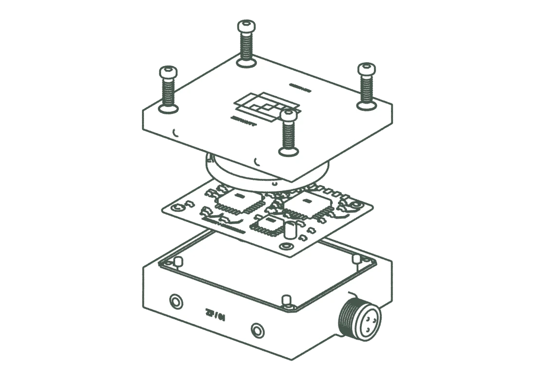 Exploded hardware assembly